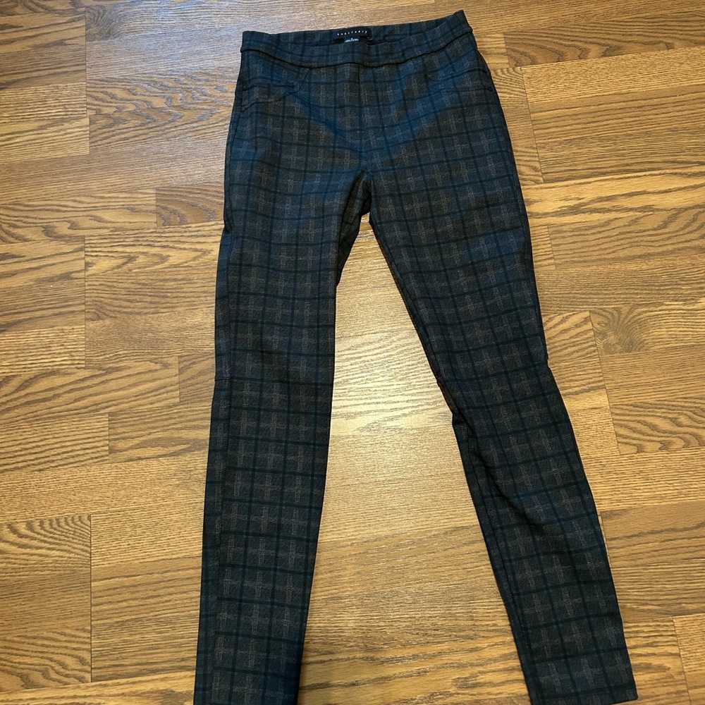 Sanctuary Charcoal Plaid Trousers